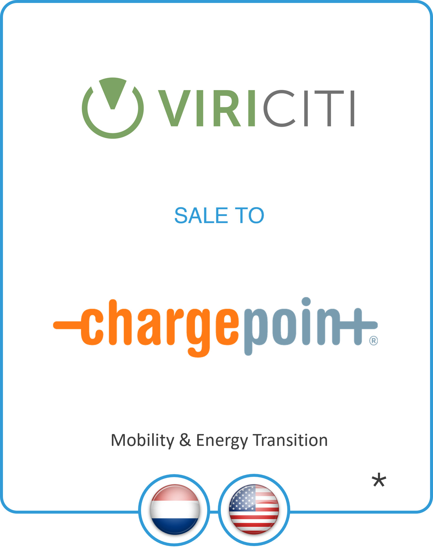 Drake Star Partners Advises Viriciti On Its Sale To Chargepoint