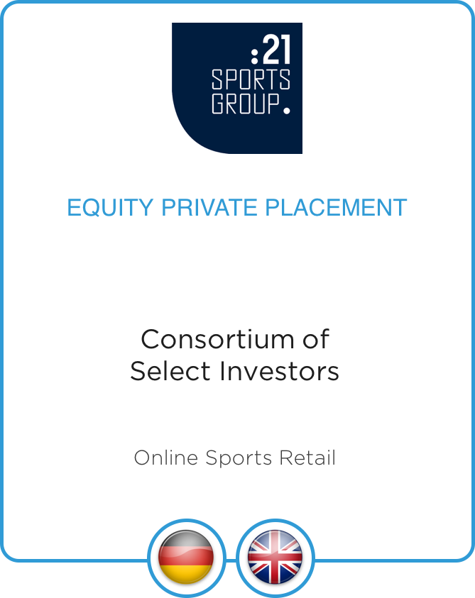 21Sportsgroup Raises Double Digit Millions From Eso Capital To Support Further International Growth