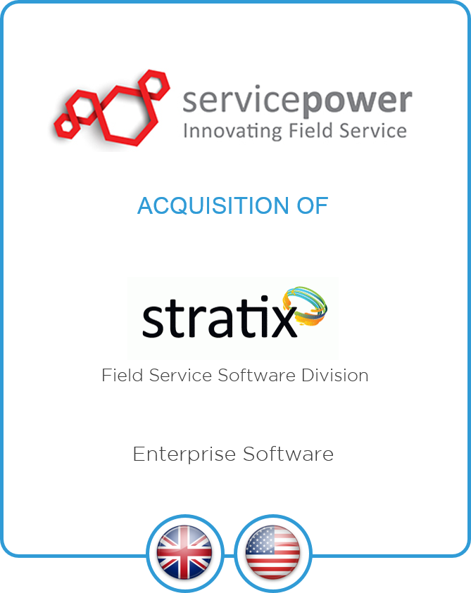 Redwood Capital advises ServicePower on its acquisition of Stratix Corp?s Field Service Software unit