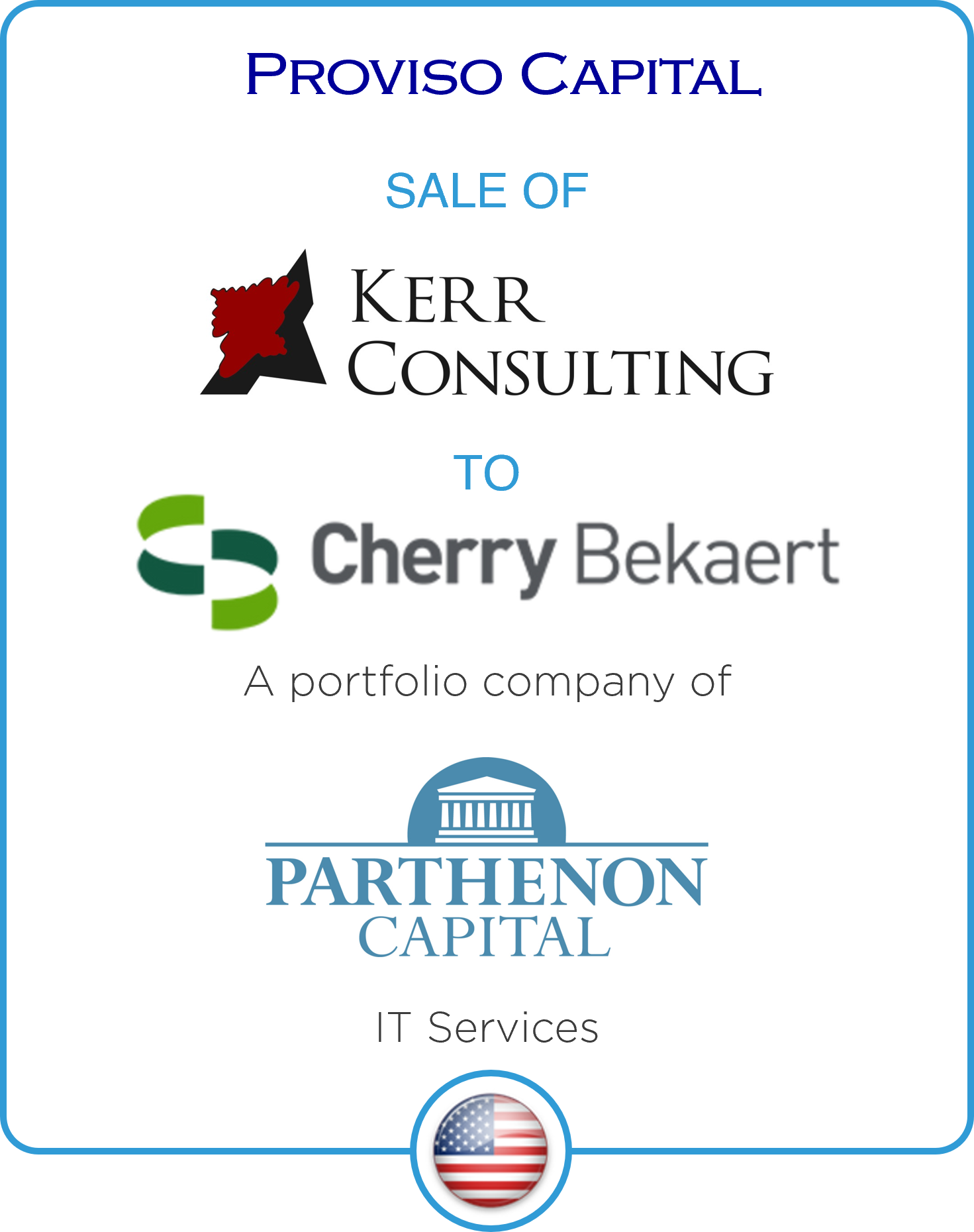 Drake Star Acts as Exclusive Financial Advisor to Proviso Capital on its sale of Kerr Consulting to Cherry Bekaert, a Parthenon Capital Partners Portfolio Company